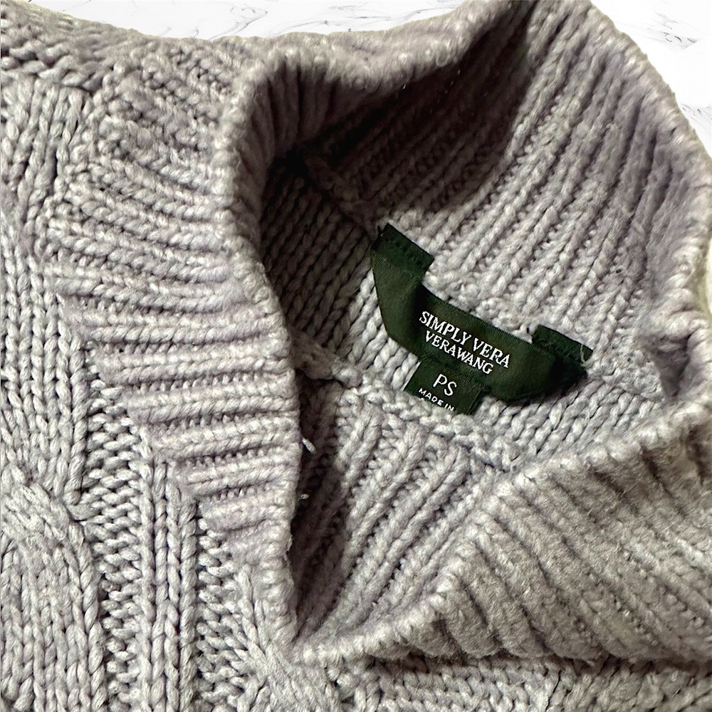 Simply Vera Vera Wang ColorBlock Women's Sweater - Picture 3 of 4